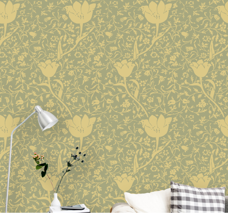 Papier peint floral fleur de tulipe en fleurs - TenStickers