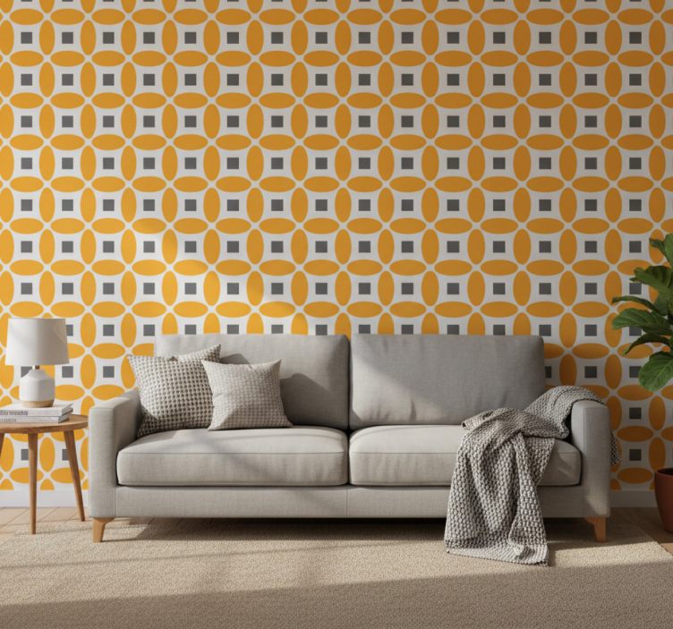 Papier peint formes géométriques cercles géométriques - TenStickers