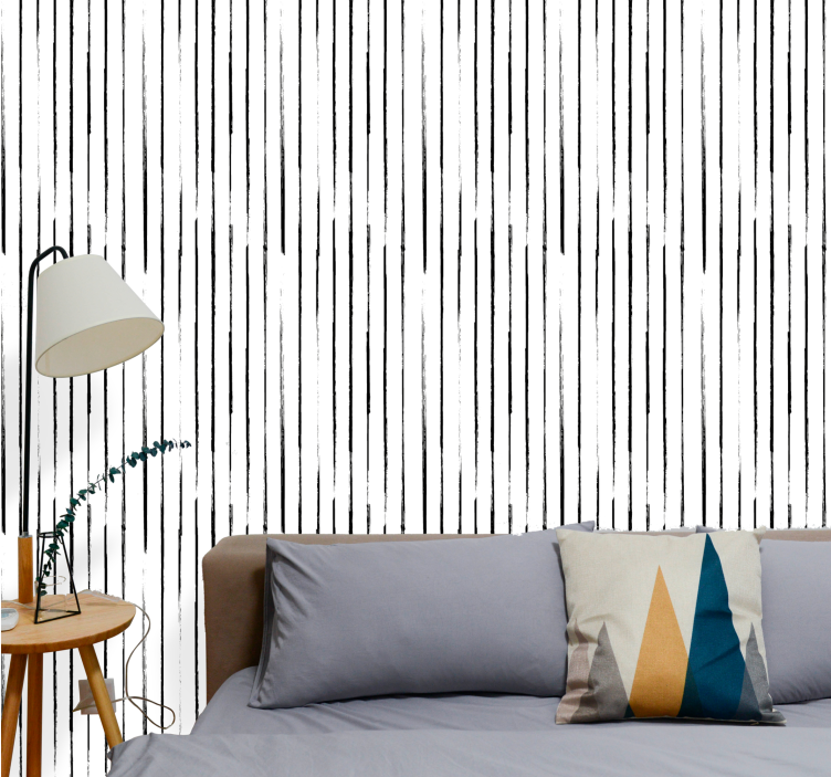 Papier peint ligne verticale design rayures minimalistes - TenStickers