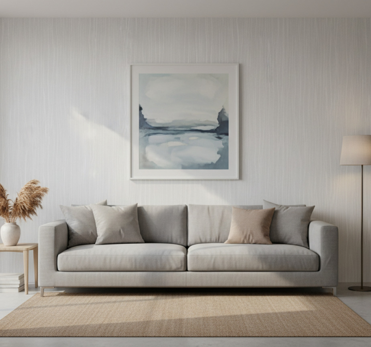 Papier peint moderne bois gris clair - TenStickers