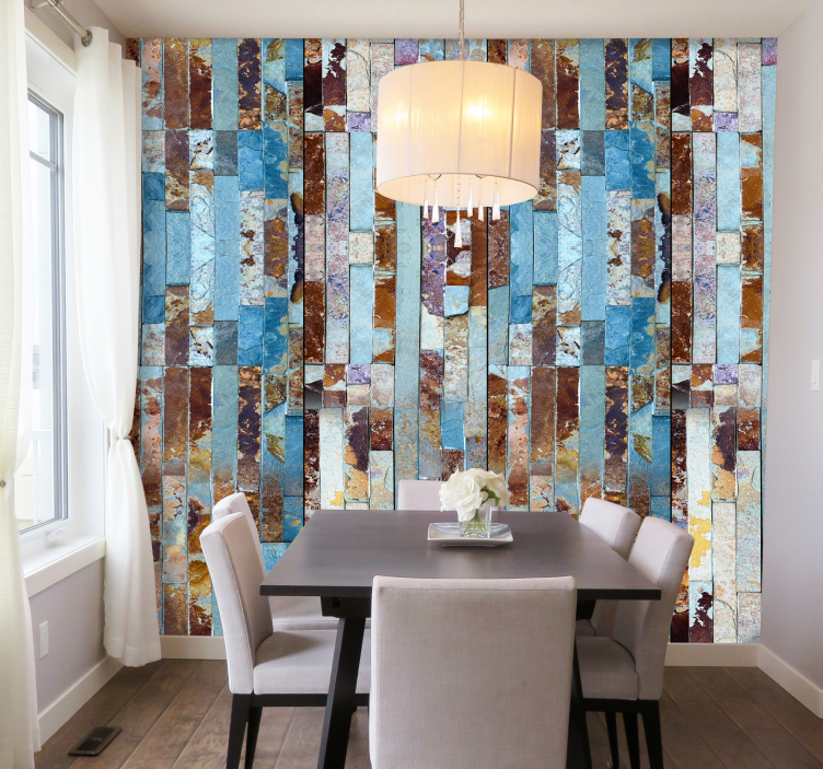 Papier peint motif feu de camp nocturne - TenStickers