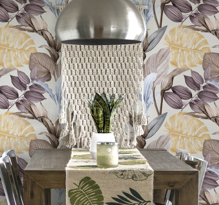 Papier peint motif plantes tropicales XXL - TenStickers