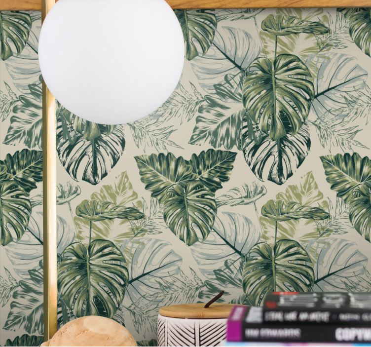 Papier peint nature décor de verdure luxuriante - TenStickers