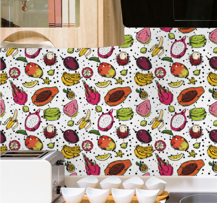 Papier peint nature délice de fruits tropicaux - TenStickers