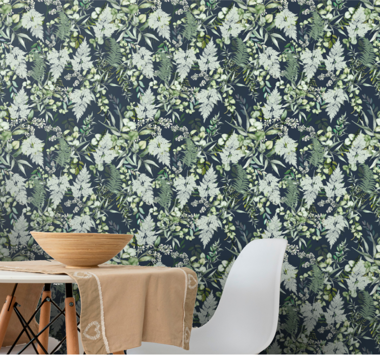 Papier peint nature motif de verdure élégant - TenStickers