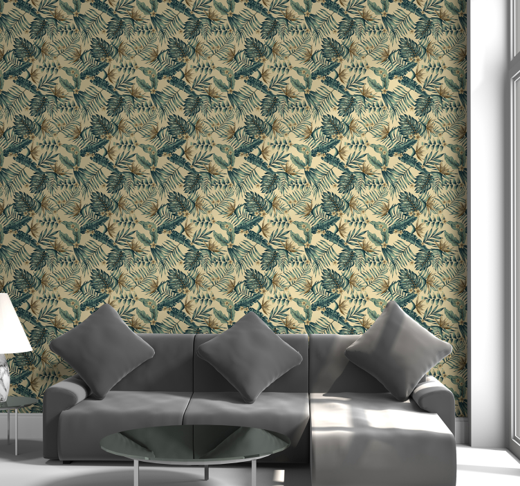 Papier peint nature scène botanique tropicale - TenStickers