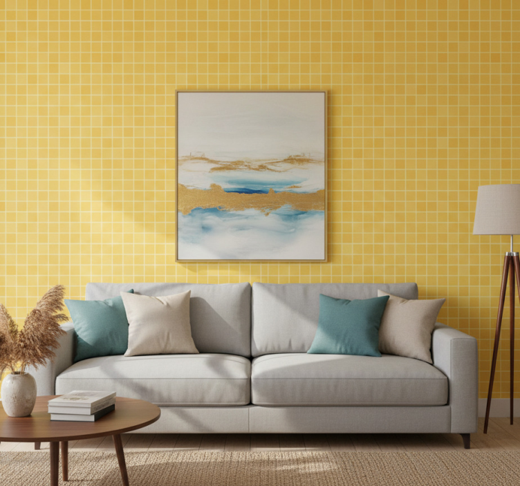 Papier peint ornemental motif mosaïque - TenStickers