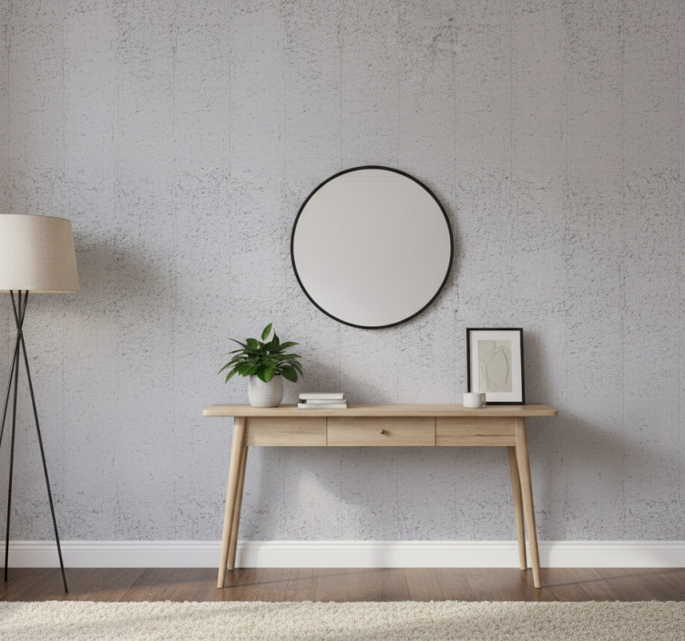 Papier peint pierre béton gris texturé - TenStickers