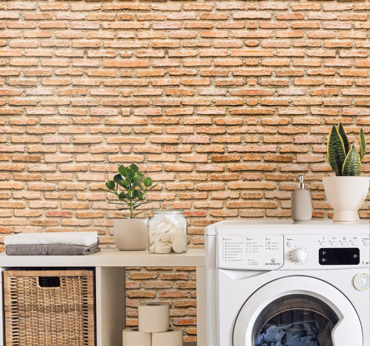 Papier peint pierre motif texturé beige - TenStickers