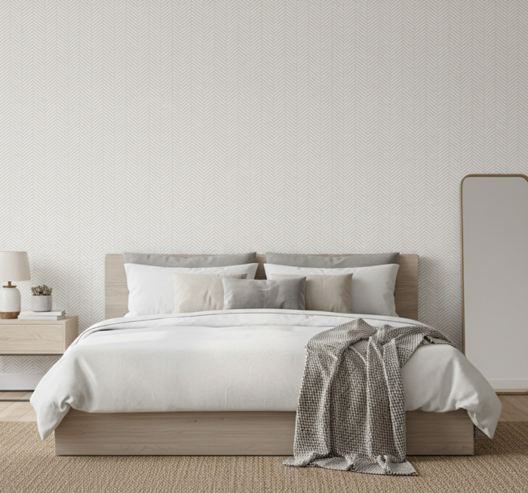 Papier peint scandinave lignes grises - TenStickers