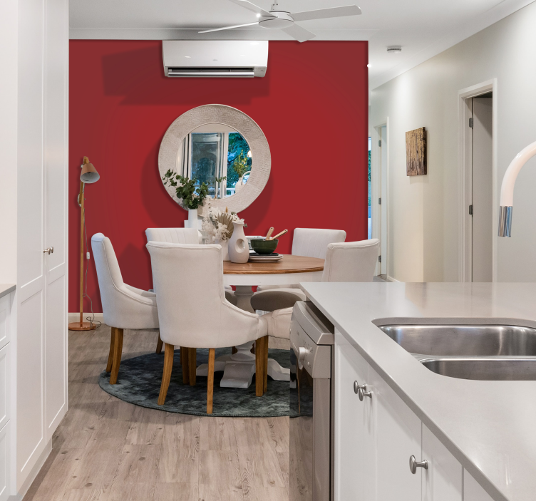 Papier peint tendance rouge - TenStickers