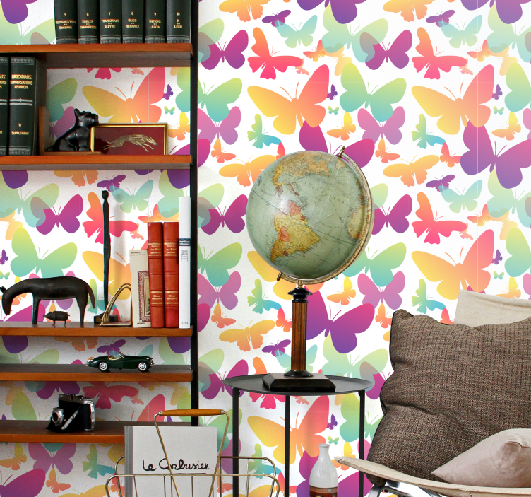 Papier peint papillon Papillons dégradés - TenStickers