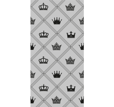 Papier peint art motif de couronne royale - TenStickers
