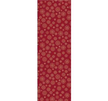 Papier peint Noël motif floral givré - TenStickers