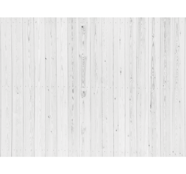 Papier peint bois motif blanc vintage - TenStickers