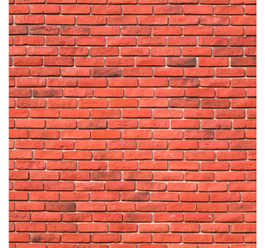 Papier peint briques motif réaliste rouge - TenStickers