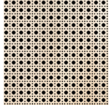 Papier peint motif cannage marron clair - TenStickers