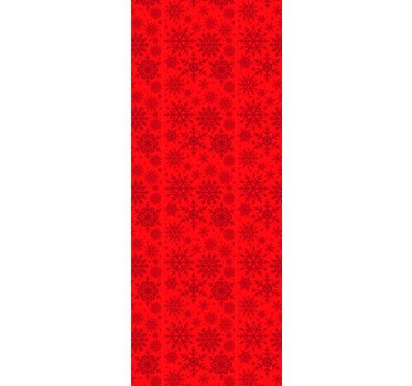 Papier peint noël flocons de neige rouges - TenStickers