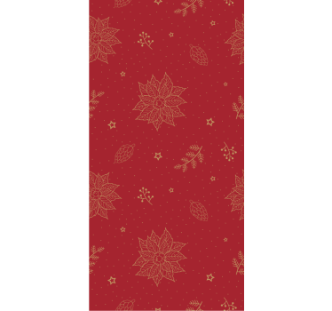 Papier peint noël motif vintage fleurs - TenStickers