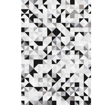 Papier peint bureau mosaïque de triangles gris - TenStickers