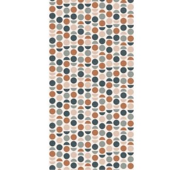 Papier peint bureau motif de demi-cercles - TenStickers