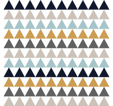Papier peint bureau triangles nordiques sobres - TenStickers