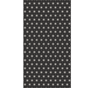 Papier peint bureau diamants géométriques noir et blanc - TenStickers