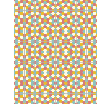 Papier peint bureau design géométrique - TenStickers
