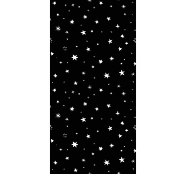 Papier peint bureau motifs étoiles noir et blanc - TenStickers