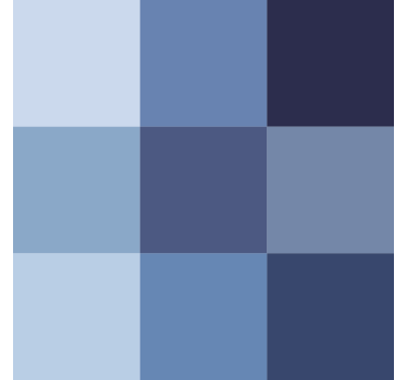 Papier peint bureau carreaux modernes bleu - TenStickers