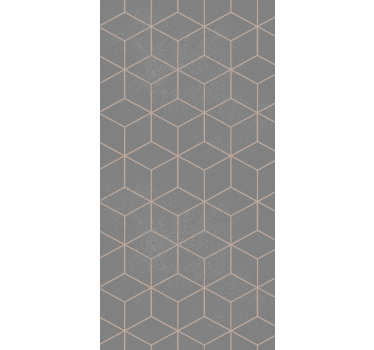 Papier peint bureau motif hexagonal gris géométrique - TenStickers