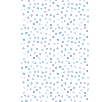 Papier peint motif nuances de bleu à pois - TenStickers