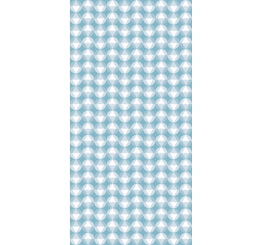 Papier peint motif harmonie géométrique bleue - TenStickers