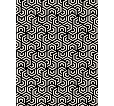 Papier peint bureau motif hypnotique - TenStickers