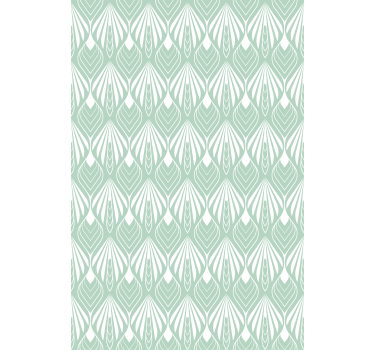 Papier peint bureau motif feuilles vert pastel - TenStickers