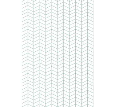 Papier peint bureau lignes zigzag bleues sur fond blanc - TenStickers