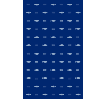 Papier peint salle de bain tapis de bain motif poisson - TenStickers