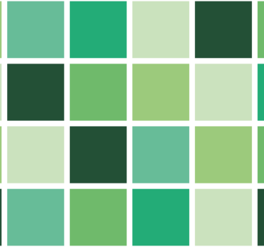 Papier peint salle de bain blocs de couleur verte - TenStickers