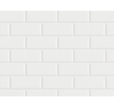 Papier peint salle de bain motif carreaux blancs - TenStickers