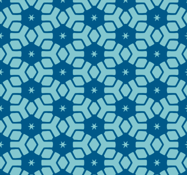 Papier peint salle de bain carrelage bleu - TenStickers