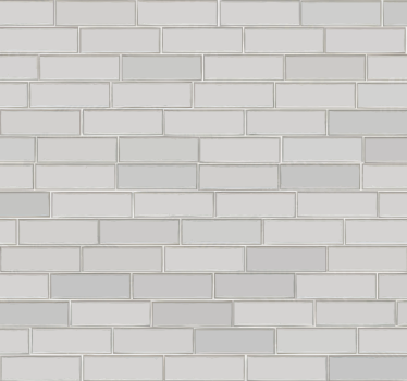 Papier peint brique blanche - TenStickers