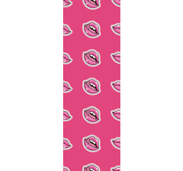 Papier peint art conception de modèle de lèvres - TenStickers