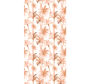 Papier peint salle de bain silhouettes de palmiers - TenStickers