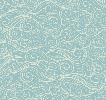 Papier peint salle de bain vagues de l'océan relaxantes - TenStickers