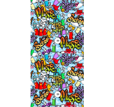 Papier peint art éléments de graffitis - TenStickers