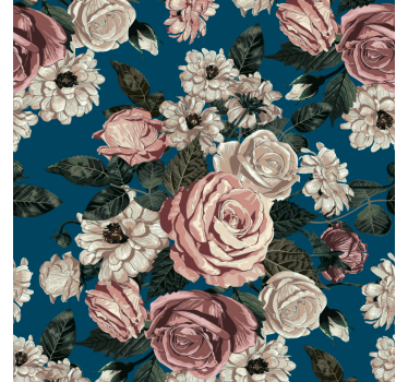 Papier peint floral fleurissant élégant - TenStickers