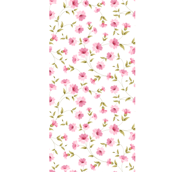 Papier peint floral motif de vigne florale - TenStickers