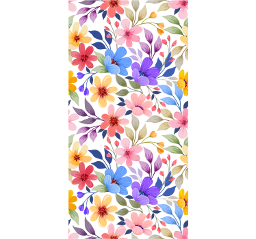 Papier peint floral fleur florale - TenStickers