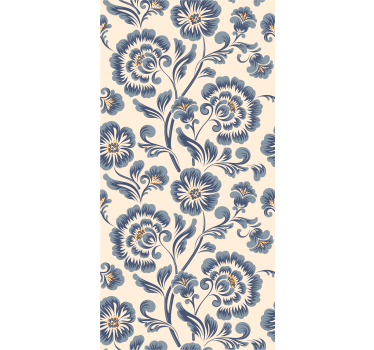 Papier peint fleuri élégance florale ornée - TenStickers