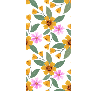 Papier peint floral abondance florale - TenStickers